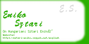 eniko sztari business card